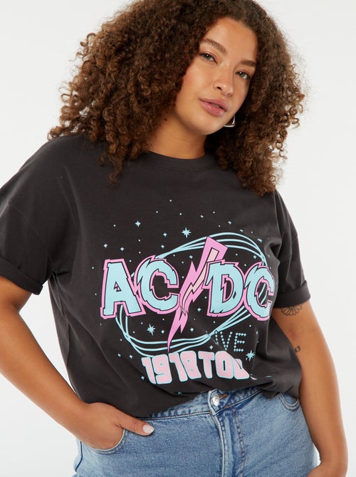 T-shirt met korte mouwen 'AC/DC' - Kiabi