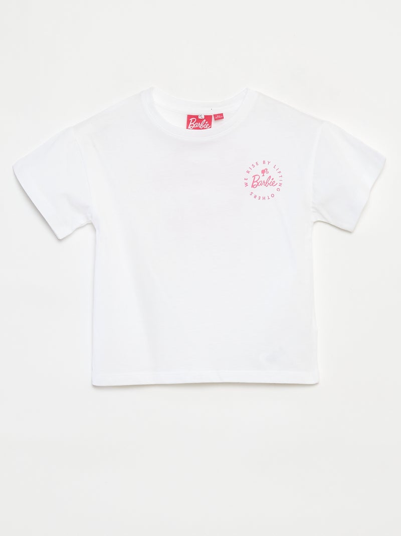 T-shirt met korte mouwen 'Barbie' wit - Kiabi