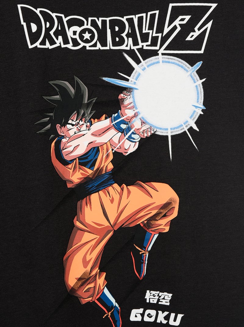 T-shirt met korte mouwen bedrukt met 'Dragon Ball Z' Zwart - Kiabi