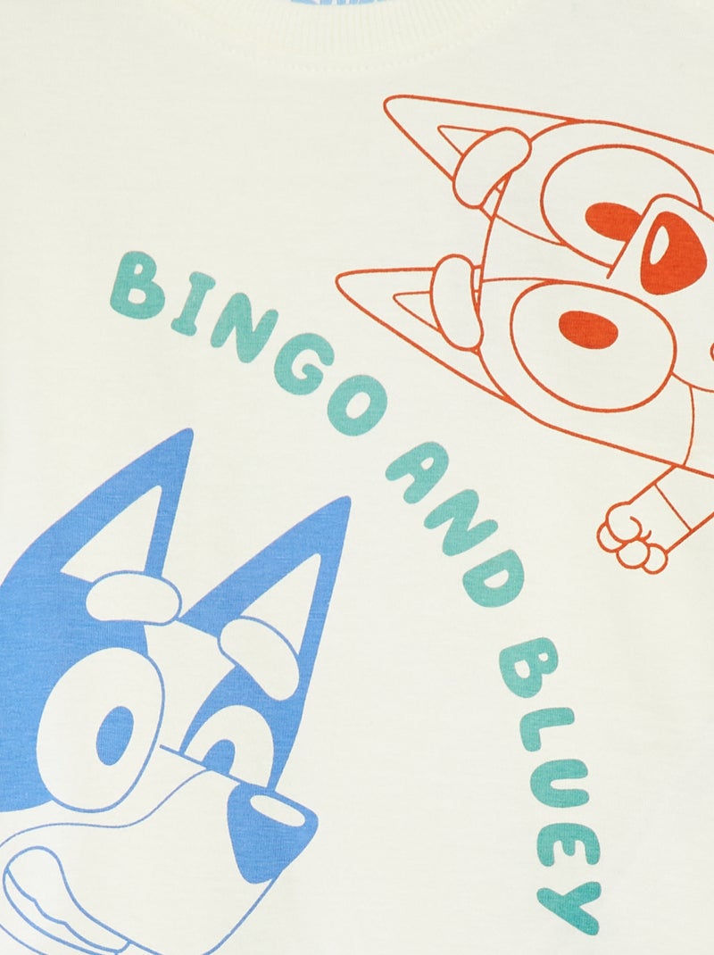 T-shirt met korte mouwen 'Bluey' WIT - Kiabi