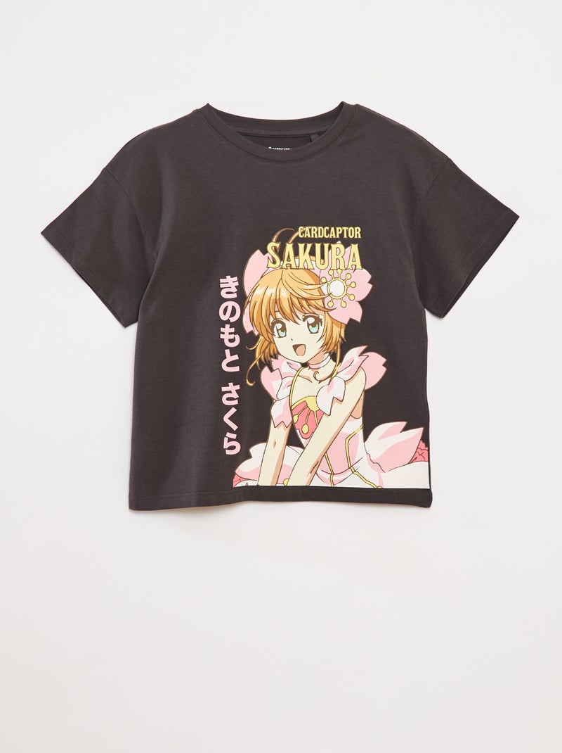 T-shirt met korte mouwen 'Cardcaptor Sakura' ZWART - Kiabi