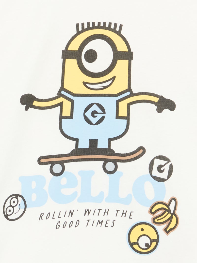T-shirt met korte mouwen 'De Minions' Wit - Kiabi
