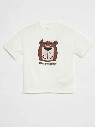 T-shirt met korte mouwen en applicatie