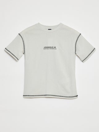 T-shirt met korte mouwen en applicatie