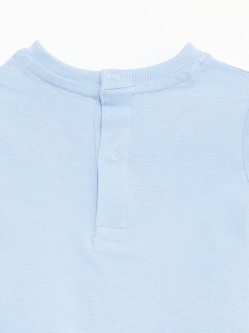 T-shirt met korte mouwen en borduursels - Kiabi