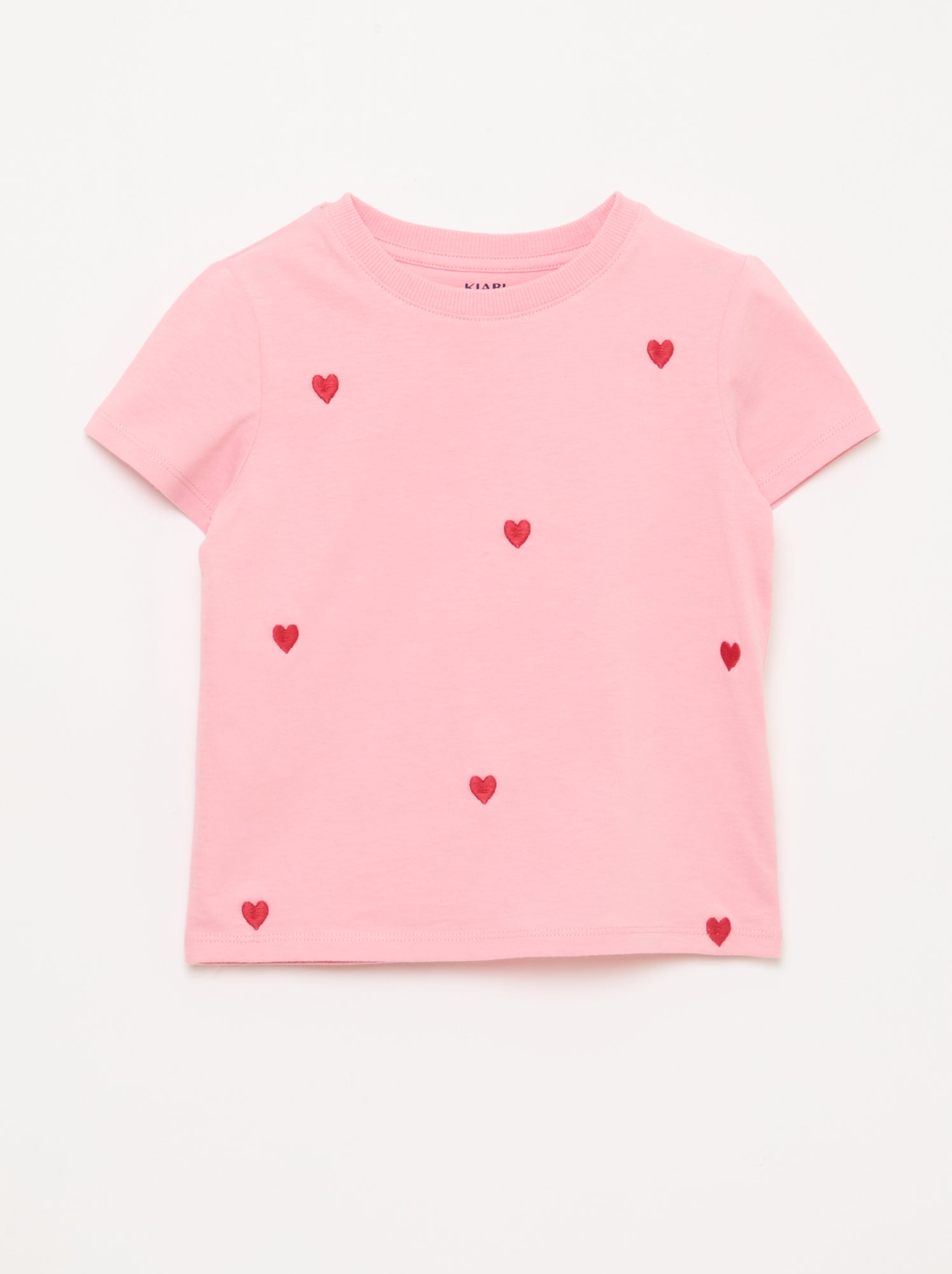 T-shirt met korte mouwen en borduursels