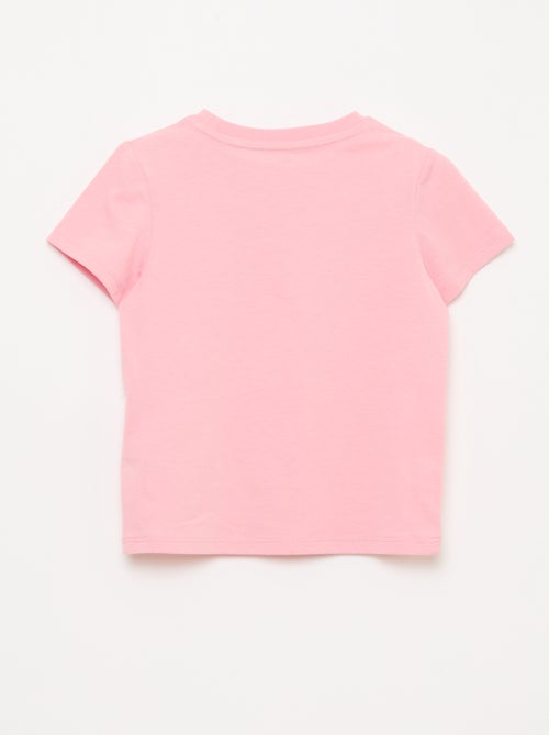 T-shirt met korte mouwen en borduursels - Kiabi