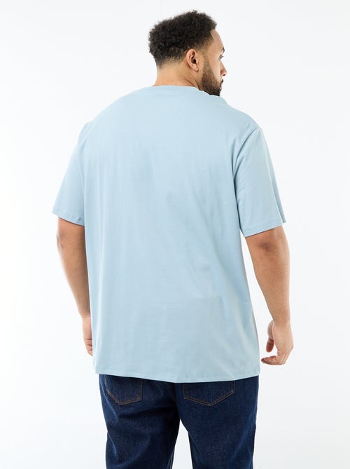T-shirt met korte mouwen en borstzak - Kiabi