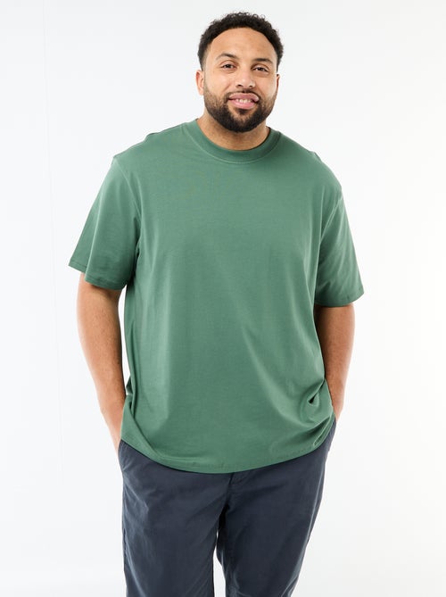 T-shirt met korte mouwen en borstzak - Kiabi