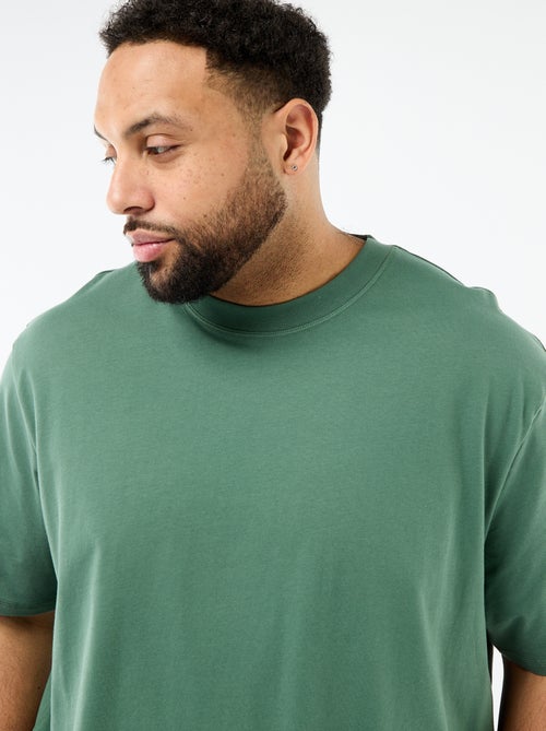 T-shirt met korte mouwen en borstzak - Kiabi