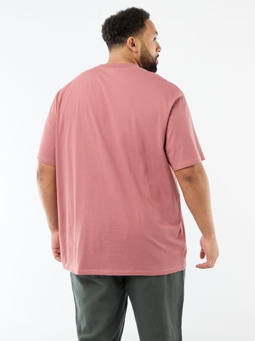 T-shirt met korte mouwen en borstzak - Kiabi
