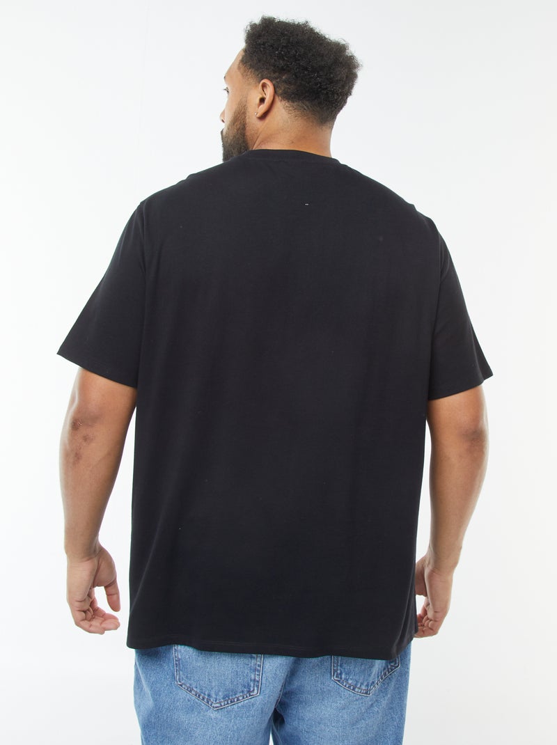 T-shirt met korte mouwen en 'Deadpool'-print Zwart - Kiabi