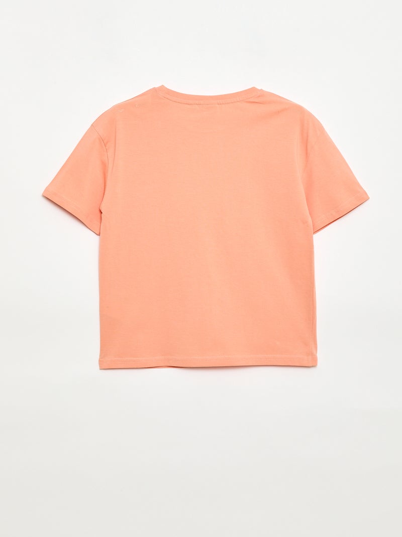 T-shirt met korte mouwen en 'Dragon ball Z'-print Oranje - Kiabi