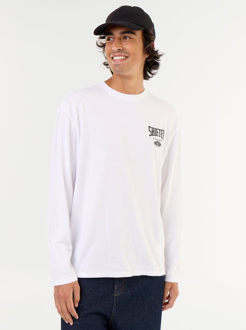 T-shirt met korte mouwen en dubbelzijdige print - Kiabi T-shirt met korte mouwen en dubbelzijdige print - Kiabi