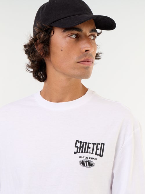 T-shirt met korte mouwen en dubbelzijdige print - Kiabi T-shirt met korte mouwen en dubbelzijdige print - Kiabi
