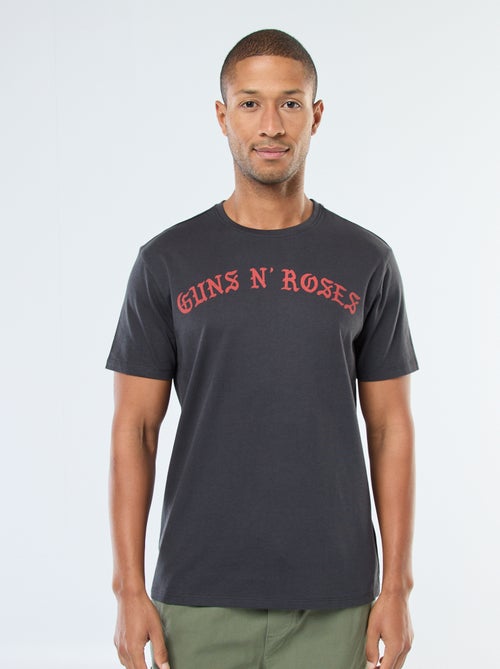 T-shirt met korte mouwen en 'Guns N' Roses'-print - Kiabi