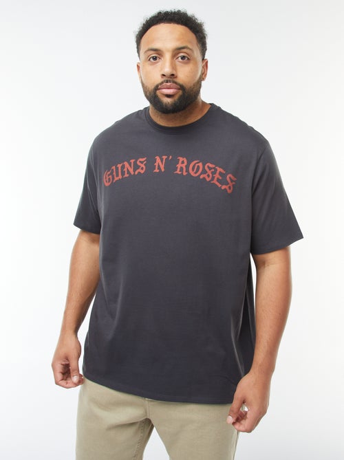 T-shirt met korte mouwen en 'Guns N' Roses'-print - Kiabi T-shirt met korte mouwen en 'Guns N' Roses'-print - Kiabi