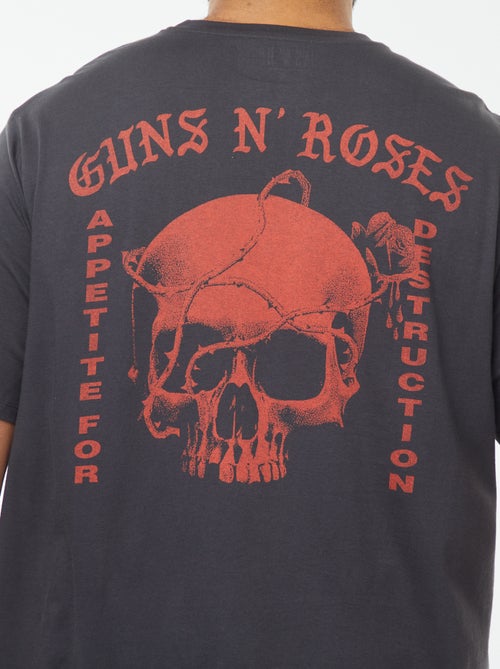 T-shirt met korte mouwen en 'Guns N' Roses'-print - Kiabi T-shirt met korte mouwen en 'Guns N' Roses'-print - Kiabi