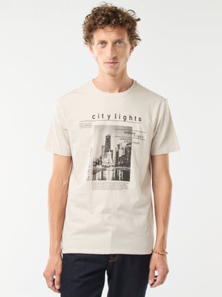T-shirt met korte mouwen en print