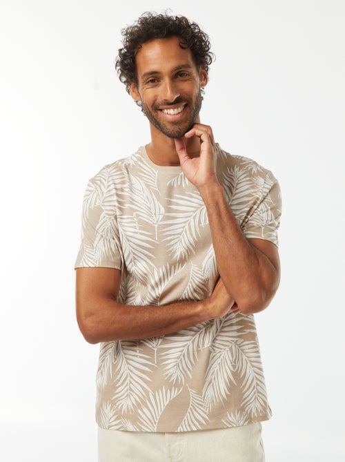 T-shirt met korte mouwen en print - Kiabi