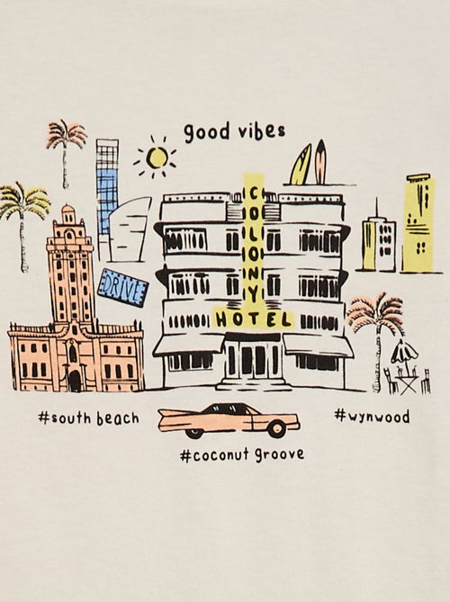 T-shirt met korte mouwen en print - Kiabi