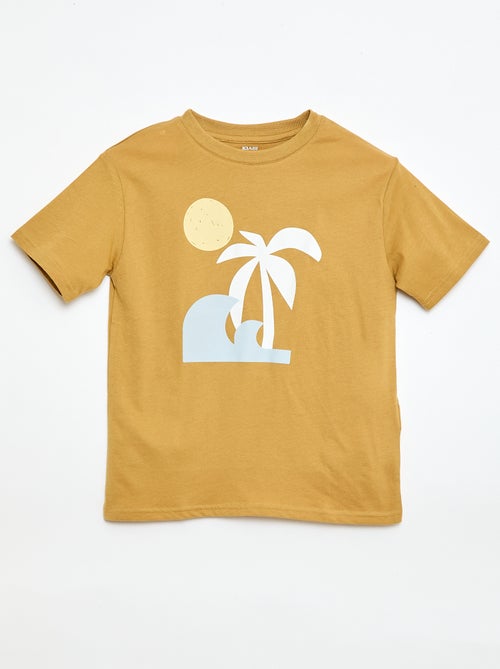 T-shirt met korte mouwen en print - Kiabi