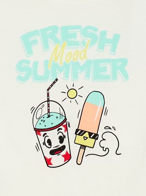 T-shirt met korte mouwen en print - Kiabi