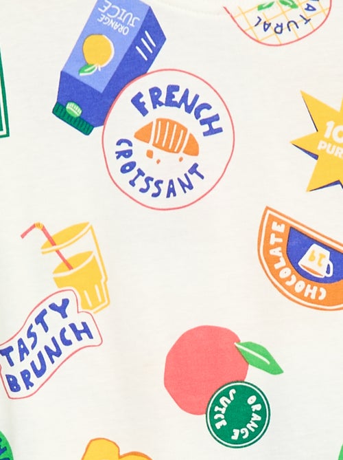 T-shirt met korte mouwen en print - Kiabi