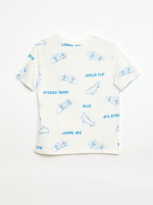 T-shirt met korte mouwen en print - Kiabi