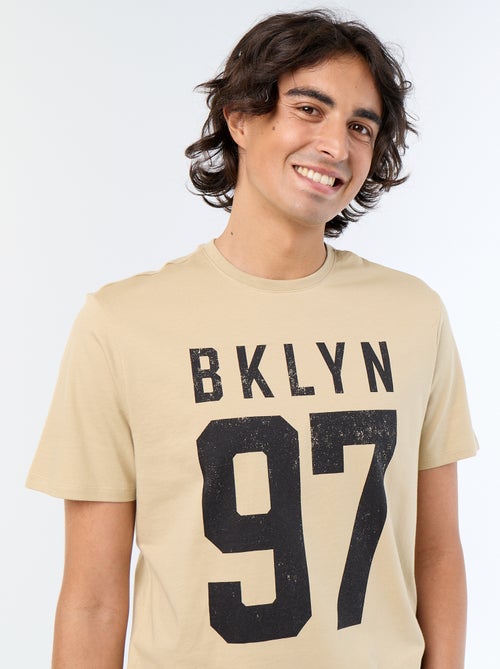 T-shirt met korte mouwen en print - Kiabi