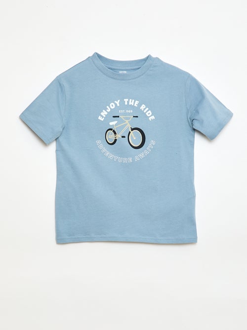 T-shirt met korte mouwen en print - Kiabi