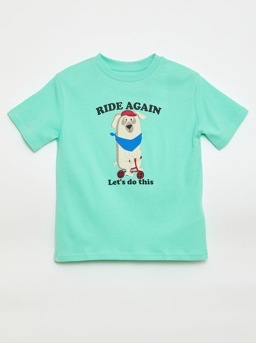 T-shirt met korte mouwen en print - Kiabi