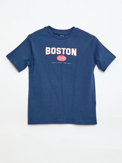 T-shirt met korte mouwen en print - Kiabi