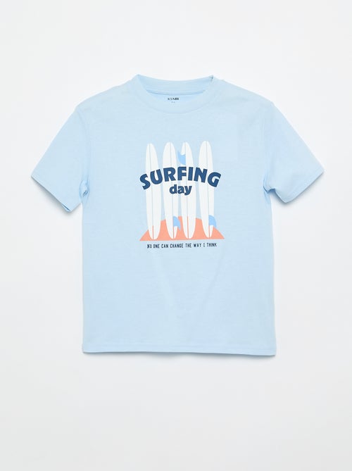 T-shirt met korte mouwen en print - Kiabi