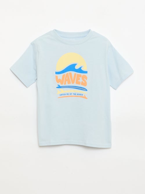 T-shirt met korte mouwen en print - Kiabi