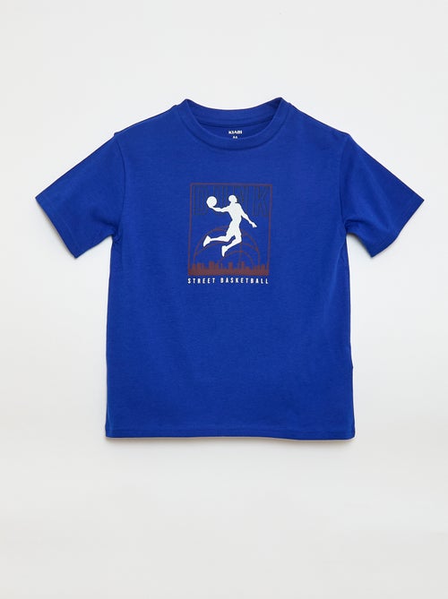 T-shirt met korte mouwen en print - Kiabi