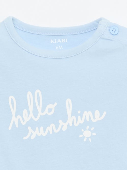 T-shirt met korte mouwen en print - Kiabi