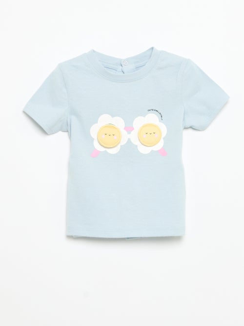 T-shirt met korte mouwen en print - Kiabi