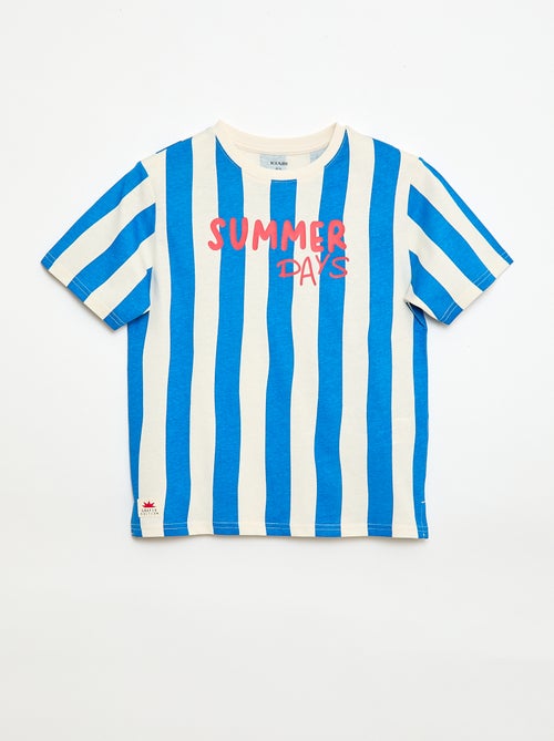 T-shirt met korte mouwen en print - Kiabi