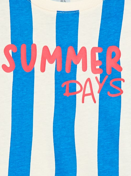 T-shirt met korte mouwen en print - Kiabi