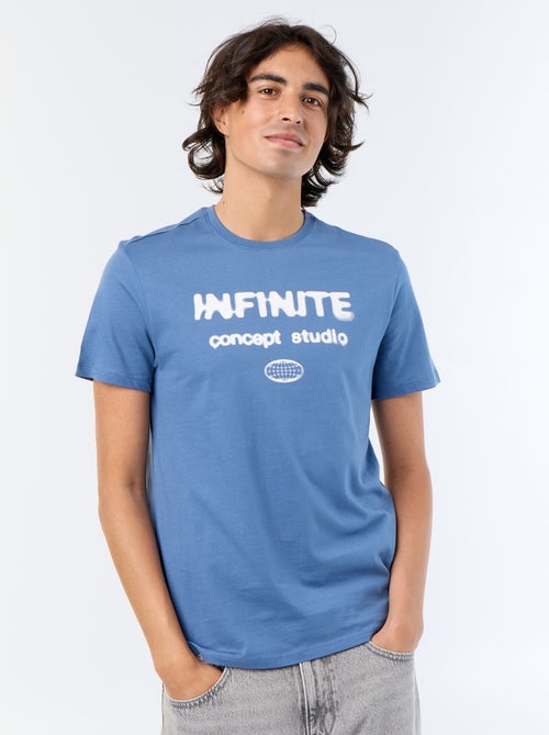 T-shirt met korte mouwen en print - Kiabi