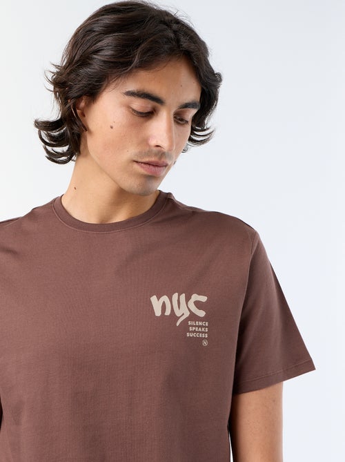 T-shirt met korte mouwen en print - Kiabi