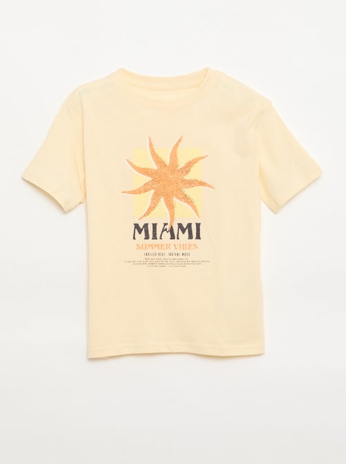 T-shirt met korte mouwen en print - Kiabi