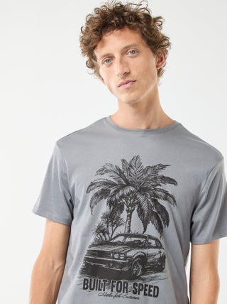 T-shirt met korte mouwen en print