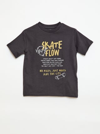 T-shirt met korte mouwen en print