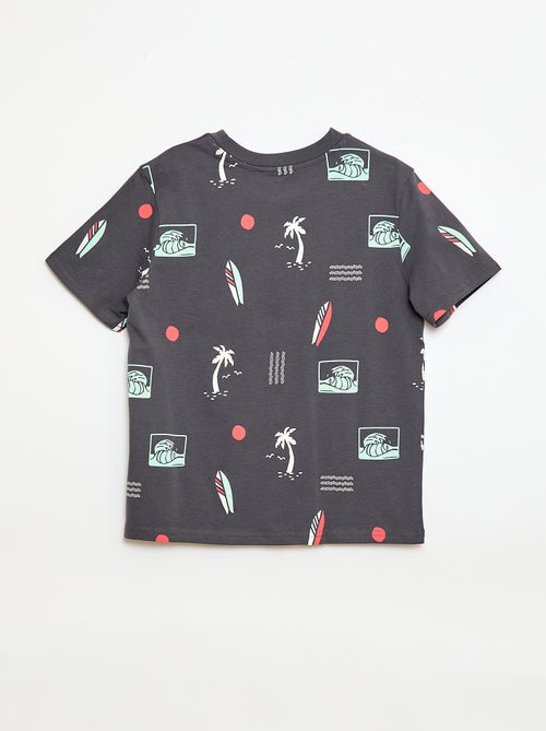 T-shirt met korte mouwen en print - Kiabi