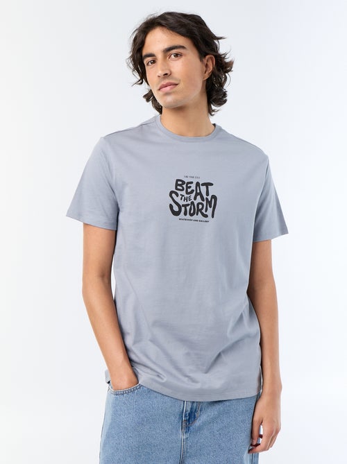 T-shirt met korte mouwen en print - Kiabi