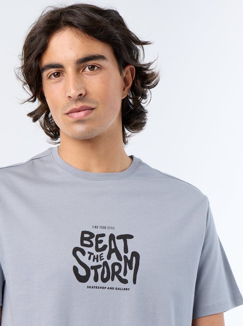 T-shirt met korte mouwen en print - Kiabi