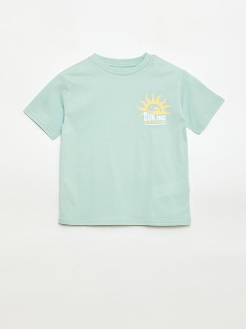 T-shirt met korte mouwen en print - Kiabi