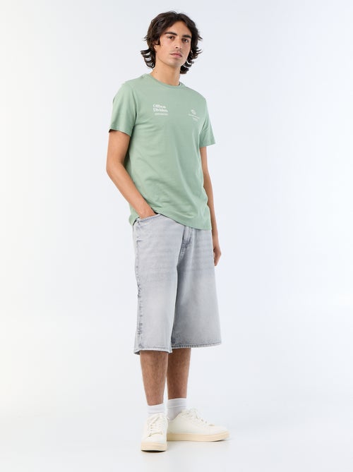 T-shirt met korte mouwen en print - Kiabi